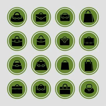 Bag icons Stock Illustration