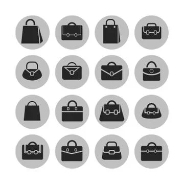 Bag icons Stock Illustration