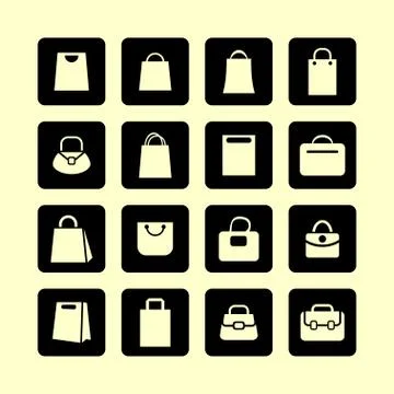Bag icons Stock Illustration