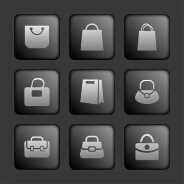 Bag icons Stock Illustration