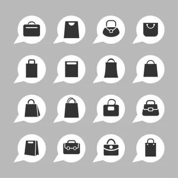Bag icons Stock Illustration
