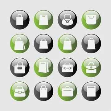 Bag icons Stock Illustration