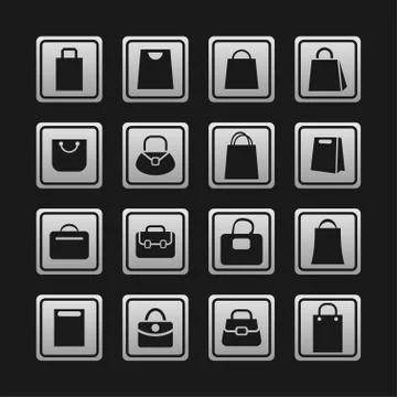 Bag icons Stock Illustration