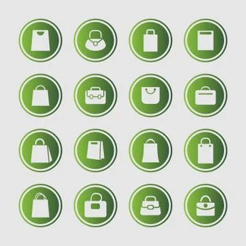 Bag icons Stock Illustration