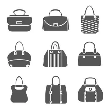 Bag icons Stock Illustration