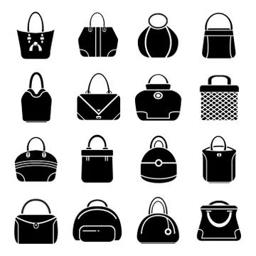 Bag icons Stock Illustration