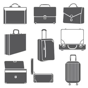Bag icons Stock Illustration