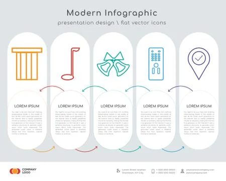 Bag infographics design Illustrazione stock