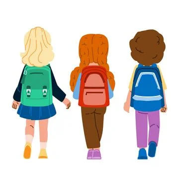 Bag kid back backpack vector 스톡 일러스트