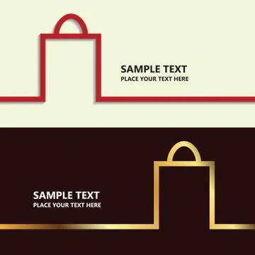 Bag line Stock Illustration