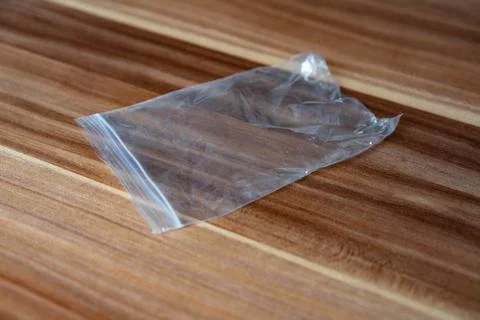 Bag with a lock on the table Stock Photos