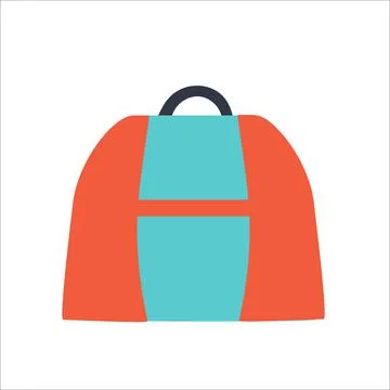 Bag for luggage and documents on an isolated background. travel bag for trave Stock Illustration
