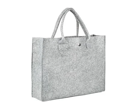 Bag made of felt Stock Photos