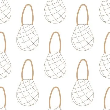 Bag mesh zero waste eco no plastic Stock Illustration