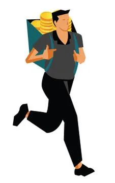 Bag of money Stock Illustration