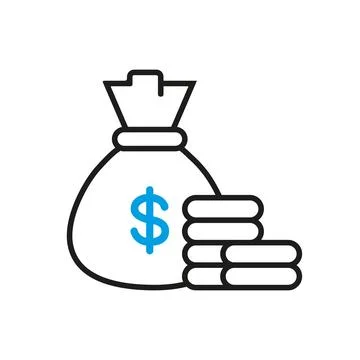 A bag of money Stock Illustration