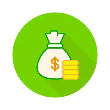 A bag of money Illustrazione stock