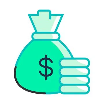 A bag of money Stock Illustration