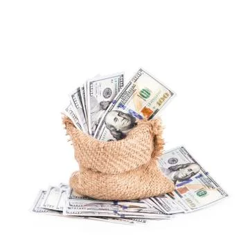 Bag of money Stock Photos