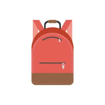 Bag pack vector illustration icon, flat design Stock Illustration