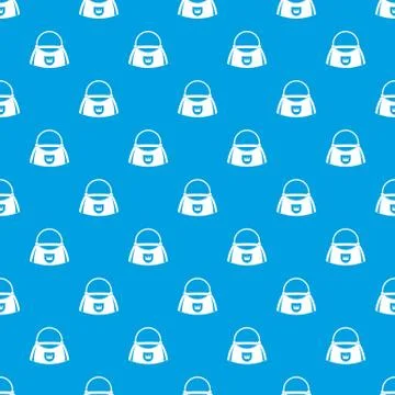 Bag pattern seamless blue 스톡 일러스트