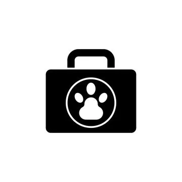 Bag, paw icon. Simple elements of animals store icons for ui and ux, website or Stock Illustration
