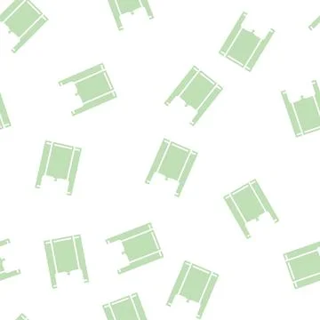 Bag plastic glyph seamless pattern Illustrazione stock