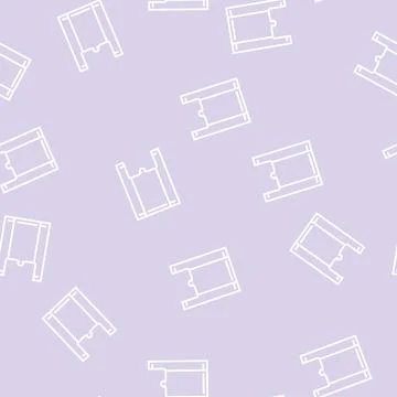 Bag plastic line seamless pattern Illustrazione stock