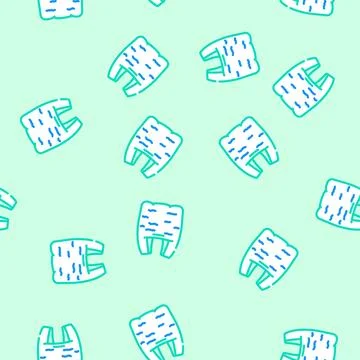 Bag plastic package vector seamless pattern Stock Illustration