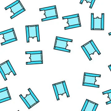 Bag plastic vector seamless pattern Stock Illustration