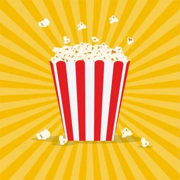 Bag of popcorn Illustrazione stock