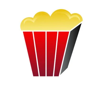 Bag of popcorn illustration 스톡 일러스트