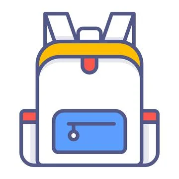 Bag, school, backpack Modern concepts flat design, Premium quality vector i.. イラスト素材