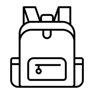Bag, school, backpack Modern concepts flat design, Premium quality vector i.. イラスト素材
