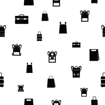 Bag seamless pattern background icon. Stock Illustration