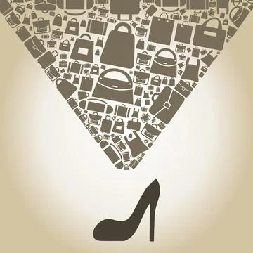 Bag from shoe Stock Photos