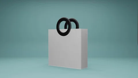 Bag shopping Stock Footage 128619907
