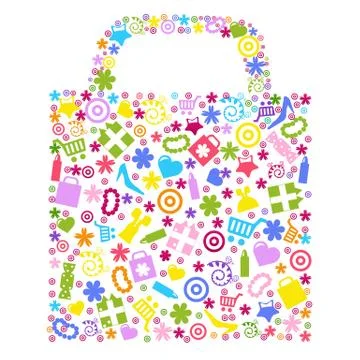 Bag for shopping Stock Illustration