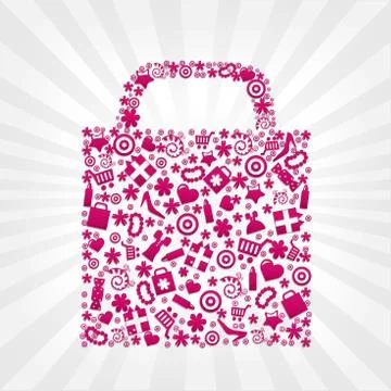 Bag for shopping Stock Illustration