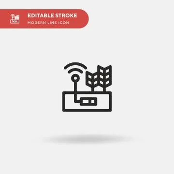 Bag Simple vector icon. Illustration symbol design template for web mobile UI Stock Illustration