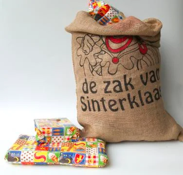 Bag of sinterklaas Stock Photos