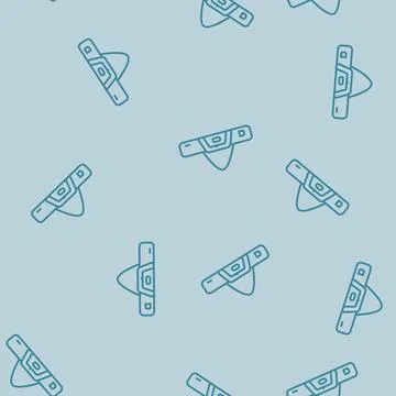 Bag snowboard line seamless pattern Illustrazione stock