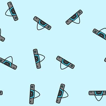 Bag snowboard vector seamless pattern Stock Illustration