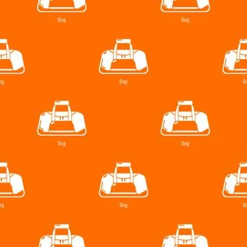 Bag sport pattern vector orange Stock Illustration
