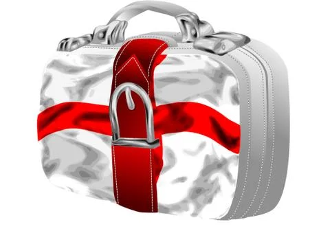 Bag with st george's flag Stock Illustration