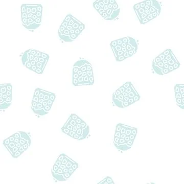 Bag stone glyph seamless pattern Stockillustratie