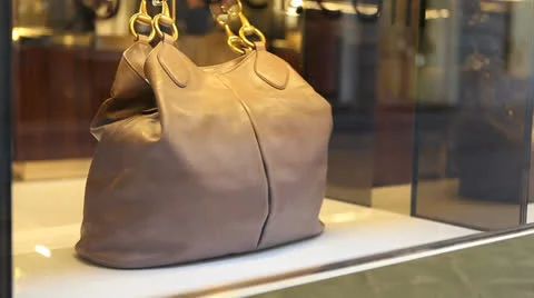 Bag on store display Video stock 23373347