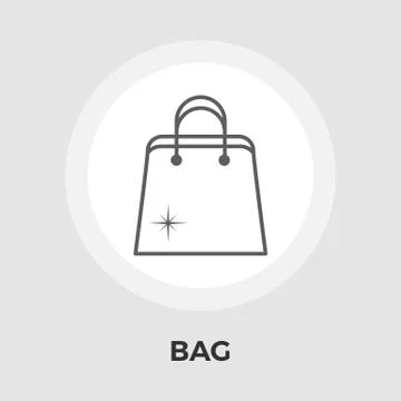 Bag store single icon Stock Illustration