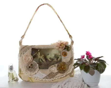 Bag in the style of "boho" Stock Photos