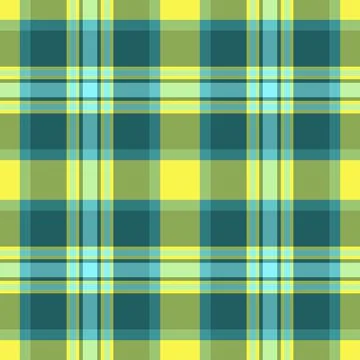 Bag tartan pattern background, daisy textile vector fabric. Skirt check tex.. Illustrazione stock